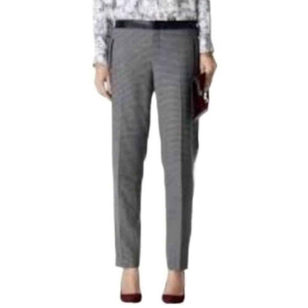 Club Monaco Gray Plaid Tapered Trousers